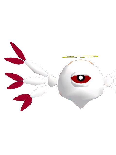 In-game model of Zero Two from Kirby 64: The Crystal Shards.